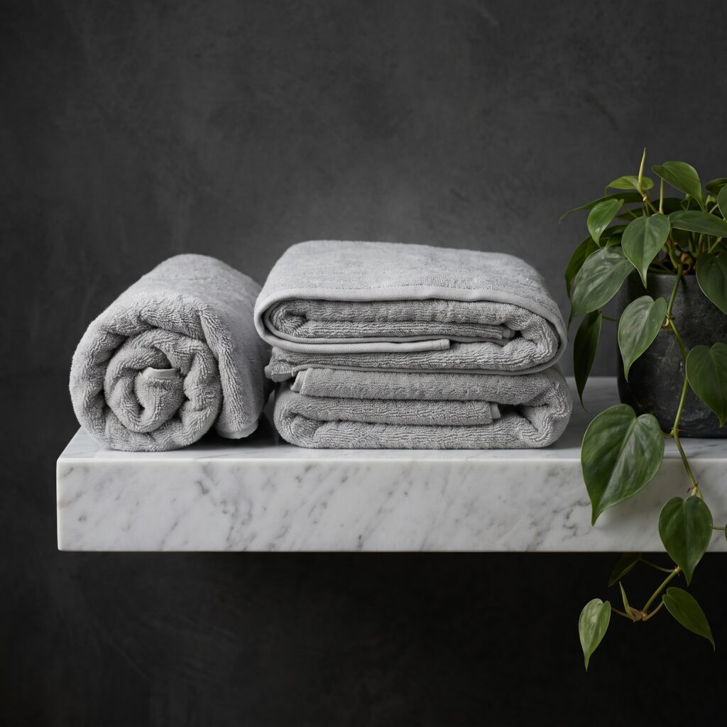  Smoke Grey Bath Towel