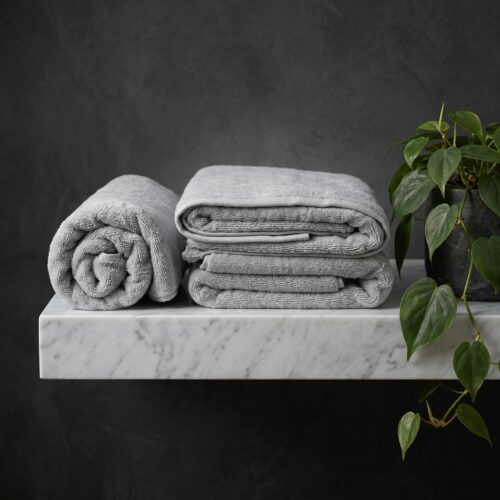 Smoke Grey Shelf 1.1 Benjamin John Nimbus Bath Towel