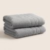 Two Stack Grey 1.1 Benjamin John Nimbus Bath Towel